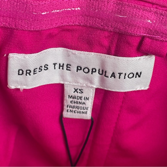 Dress the Population Andy Sequin Strapless Jumpsuit - Hot Pink - XS - Picture 10 of 12